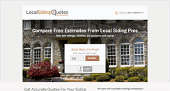 Desktop Screenshot of localsidingquotes.com